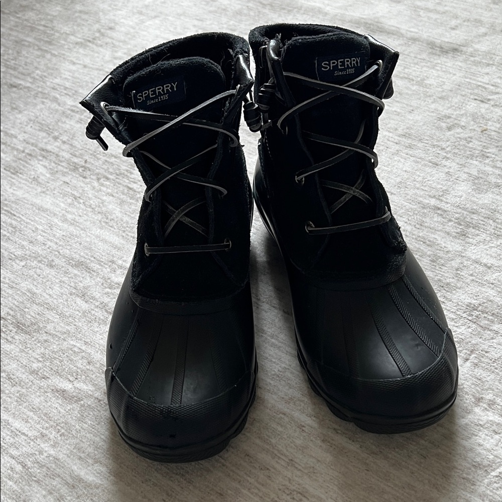 Sperry Black Waterproof Boots